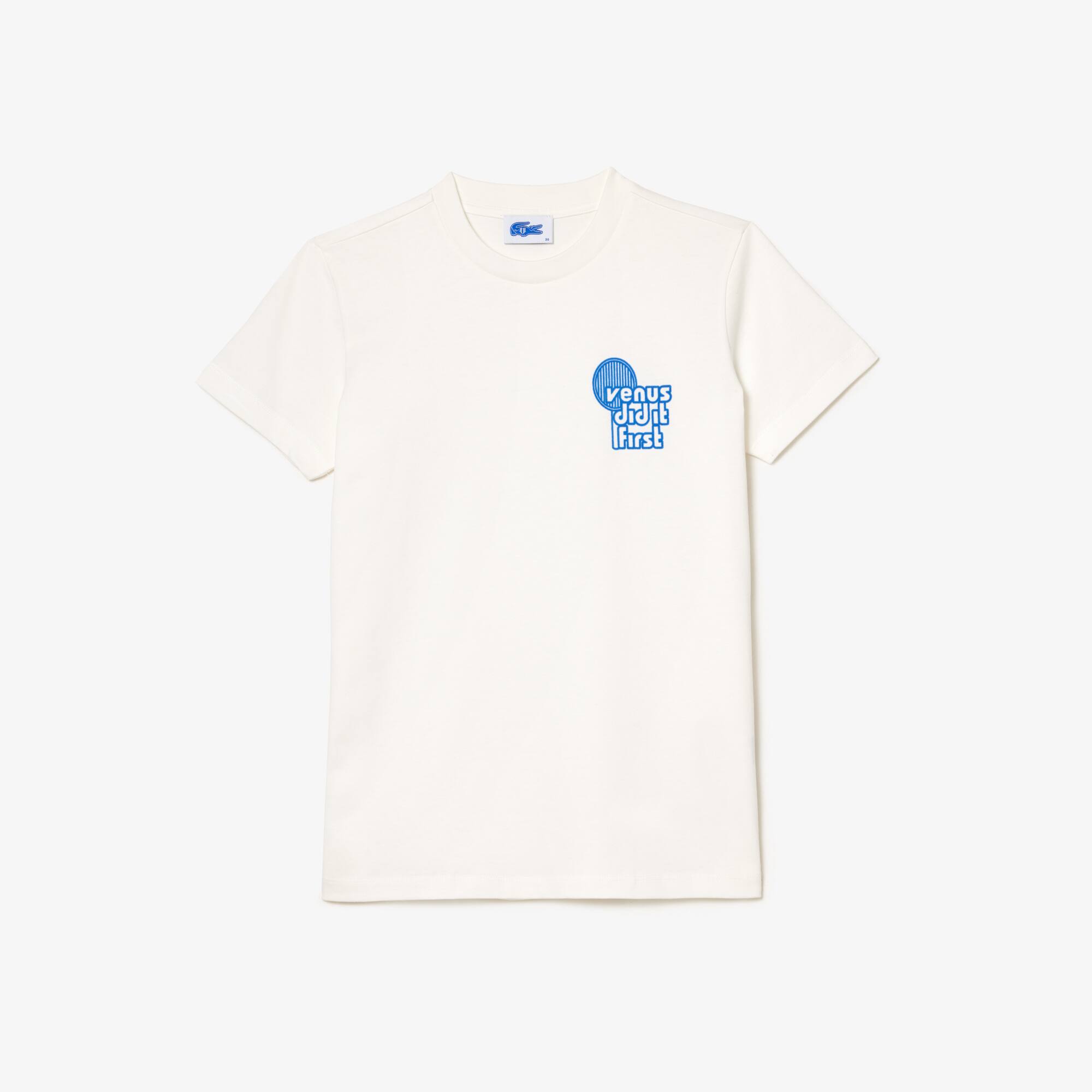 Lacoste x Eleven by Venus T-Shirt aus Baumwolle Lacoste X EleVen by Venus Williams - Weiss - Lacoste - Damen