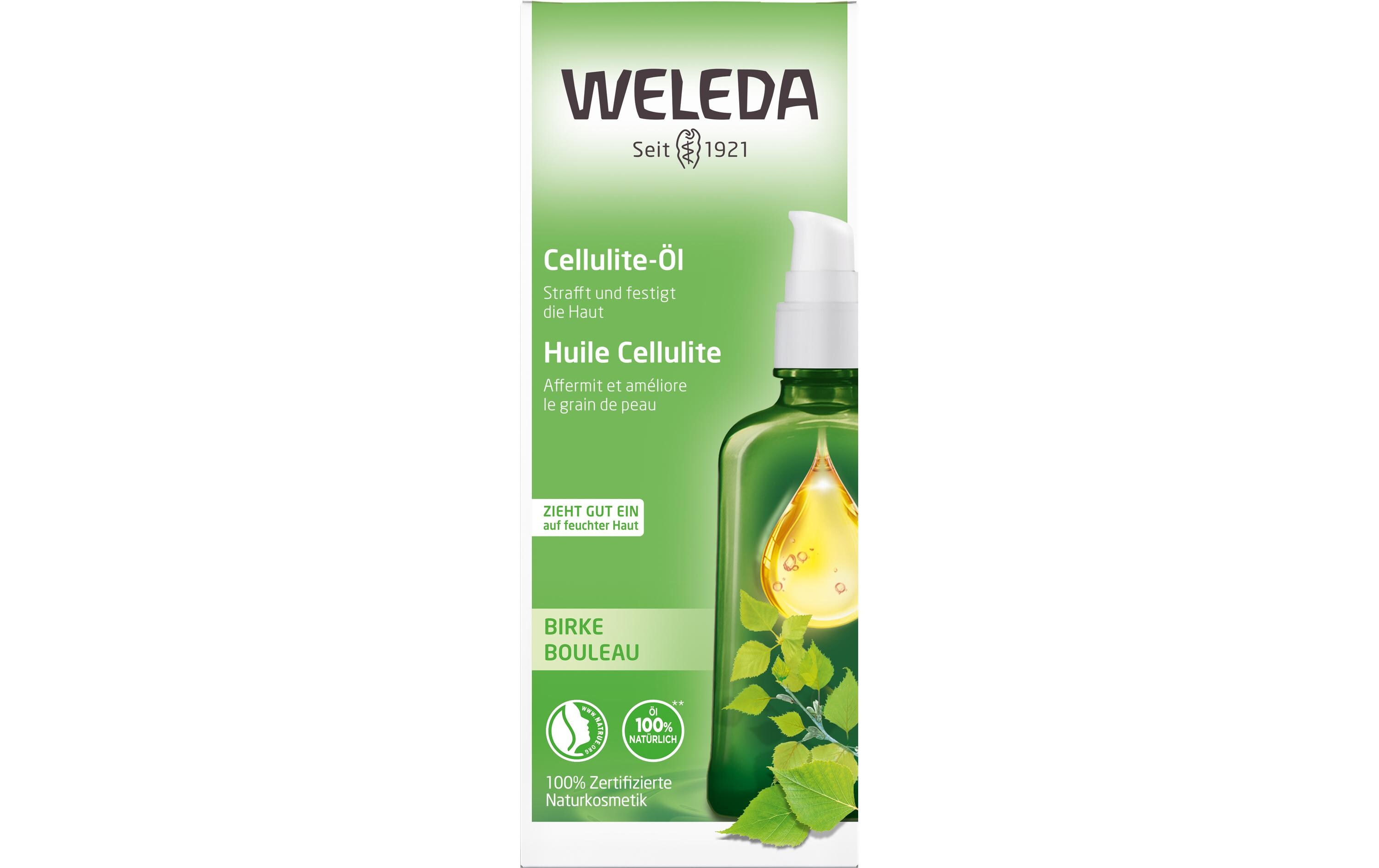 Body Oil Birke Anti-Cellulite 100 mlNatürliches Anti Cellulite-Öl mit Auszug aus Birkenblättern