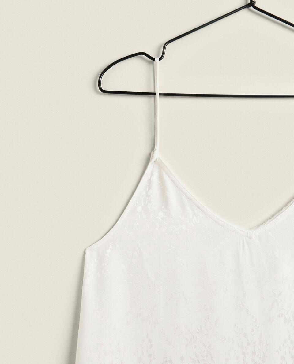 Camisola de jacquard floral