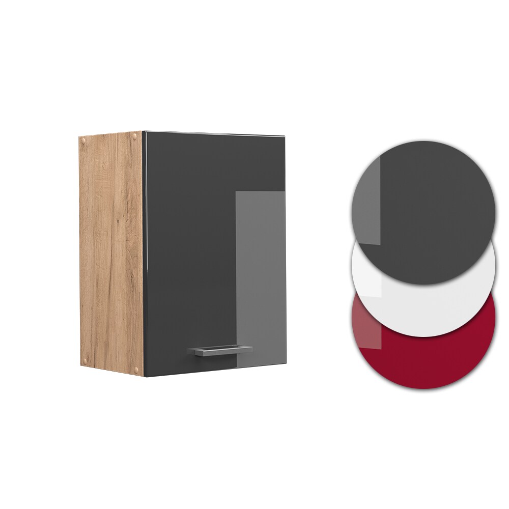 Vicco Hängeschrank Küchenschrank Küchenzeile R-Line 45 cm Eiche Anthrazit Tür Fächer