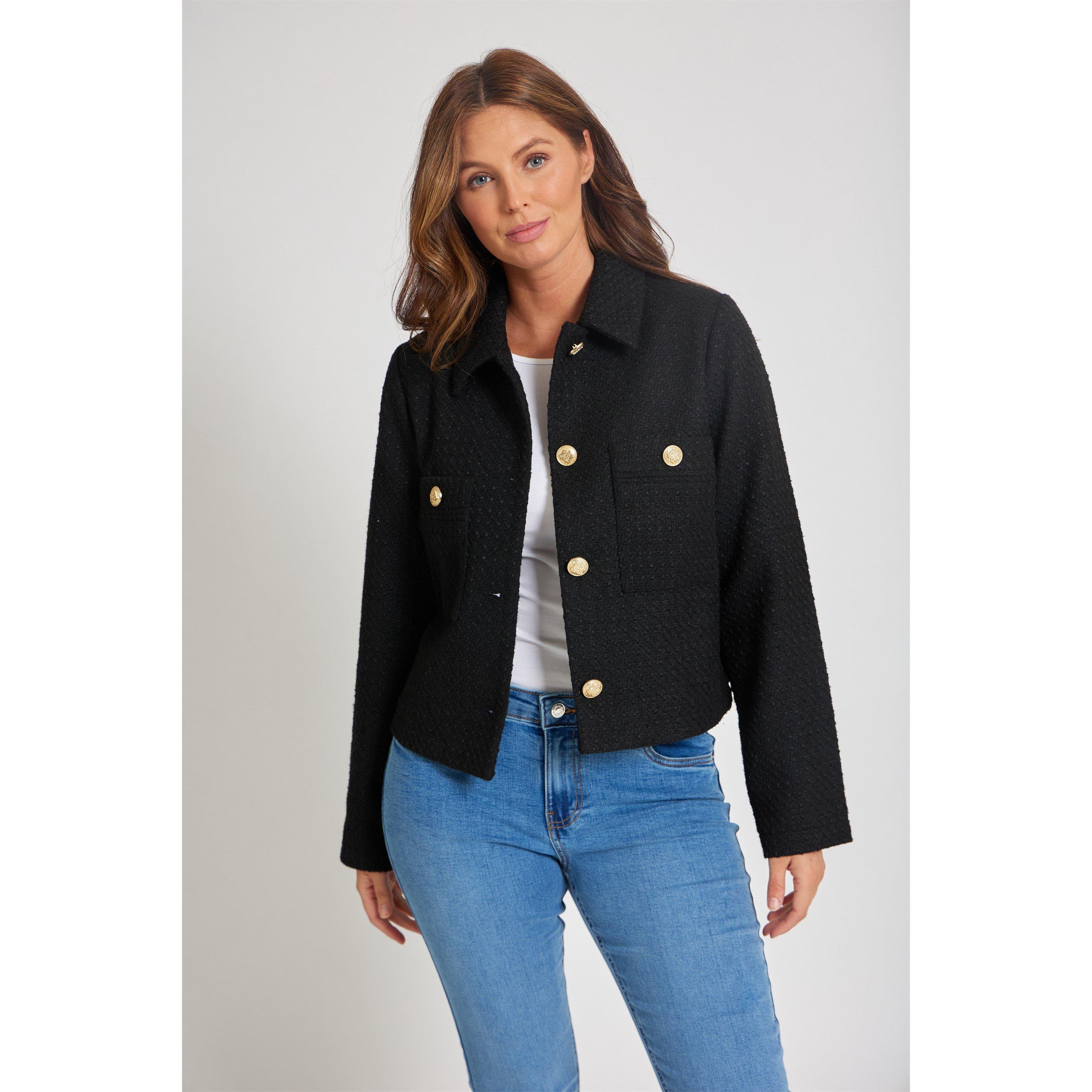 Be You Boucle Boucle Cropped Jacket
