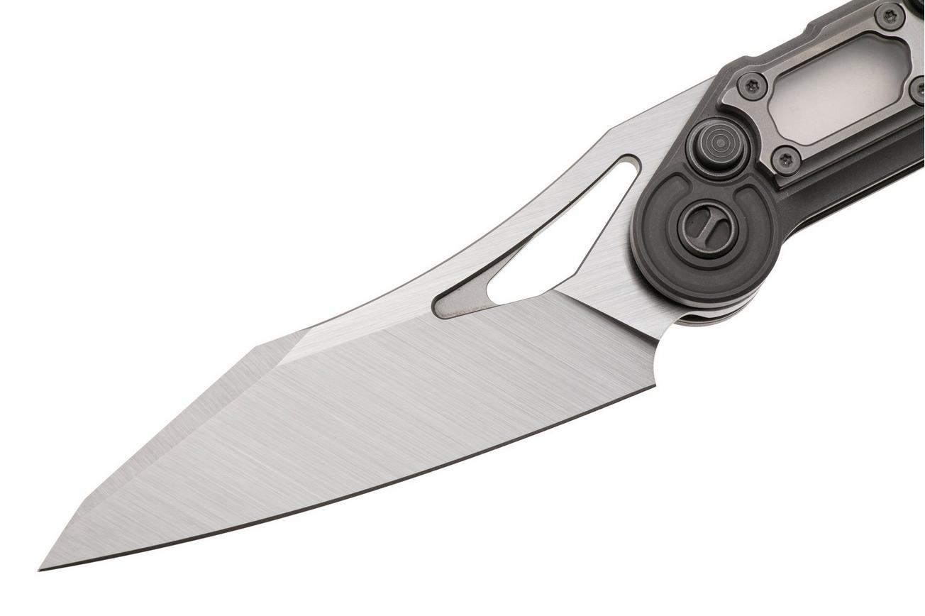 NOC Knives MT-3209, Satin M390, Gray Titanium, Gray Titanium Inlay zakmes