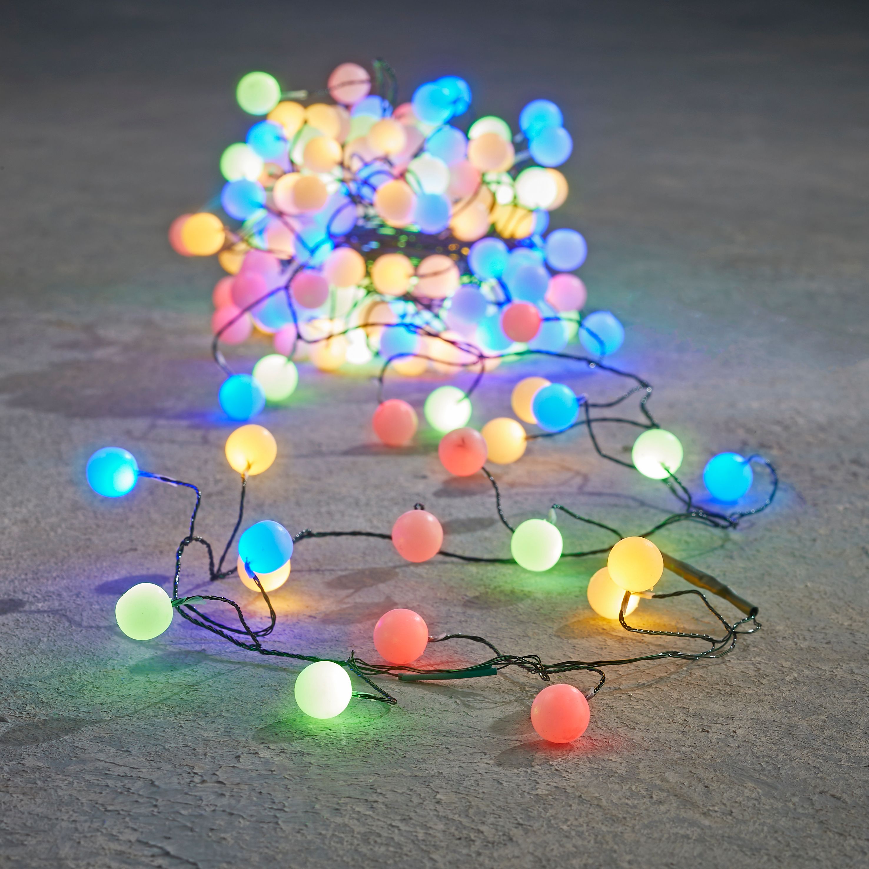 Kerst lichtsnoer groen met 200 LED's multicolor 5m IP44 - Dasher