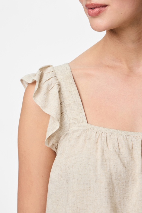Pieces beige dames top
