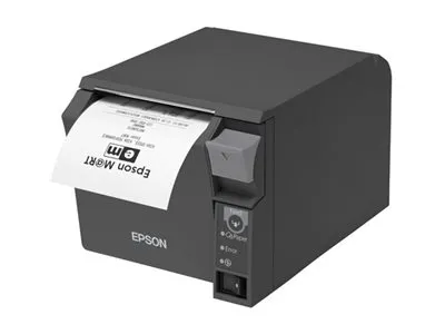 Epson TM T70II - Kvitteringsprinter - termisk linje - Rulle (8 cm) - 180 dpi - op til 250 mm/sek. - USB 2.0, seriel - skærer - mørkegrå