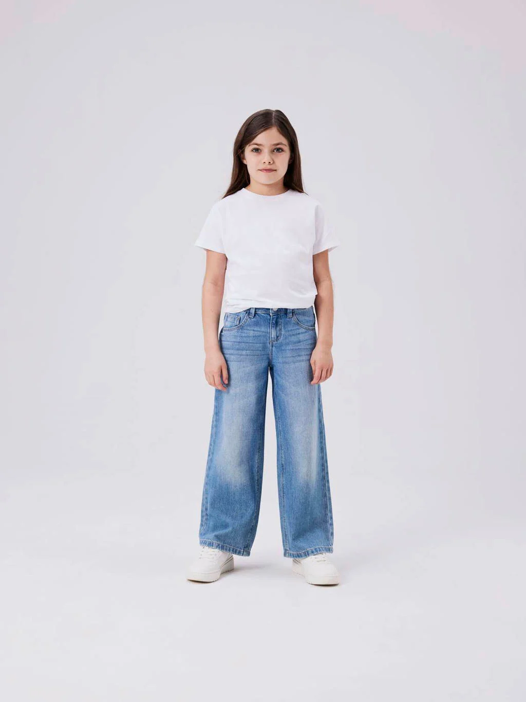 NAME IT wide leg jeans NKFROSE medium blue denim