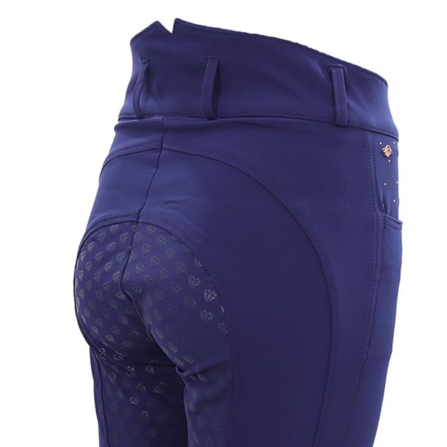 Paardrijbroek La Valencio LVWhistle Full Grip Donkerblauw
