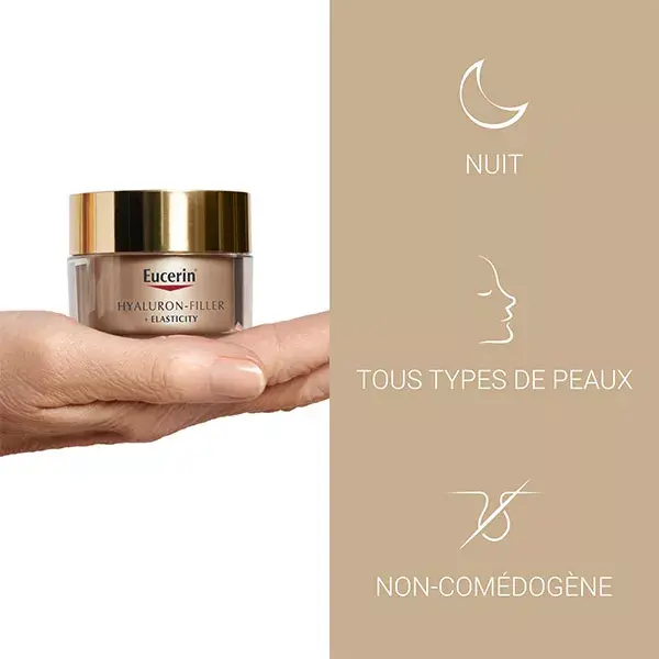 Creme Noturno Antienvelhecimento Eucerin Hyaluron-Filler + Elasticity 50ml
