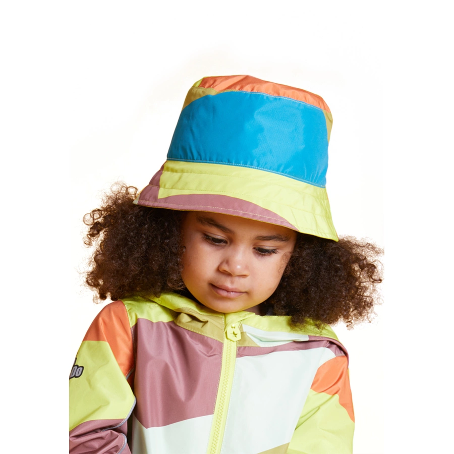 WeeDo Fischerhut und Regenhut WOODY Bird block stripes