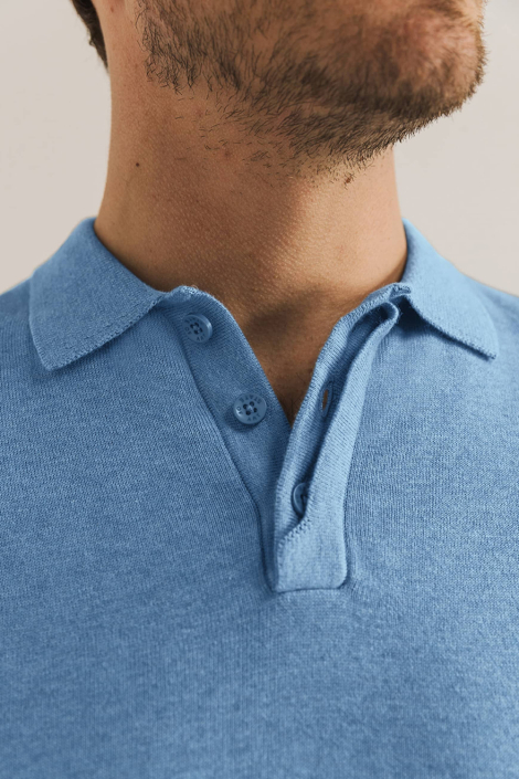 State of Art blauwe heren polo