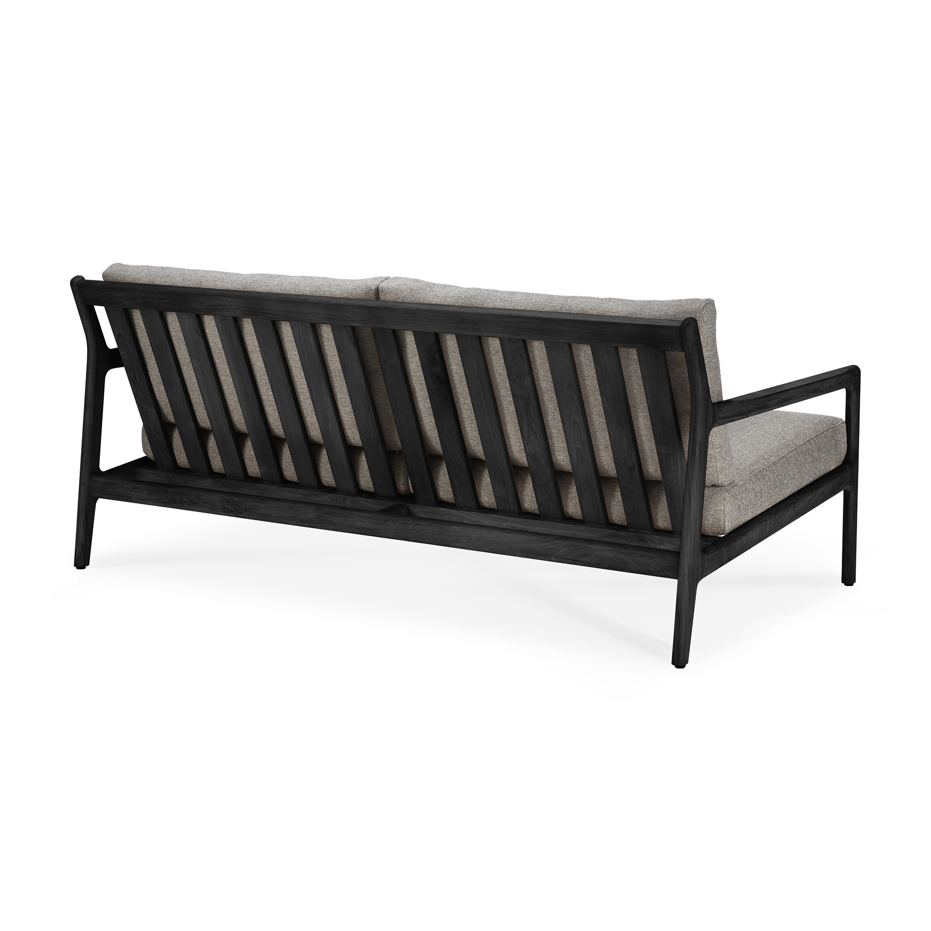 Teak Jack sofa 180cm - zwart - compleet - mocha kussen