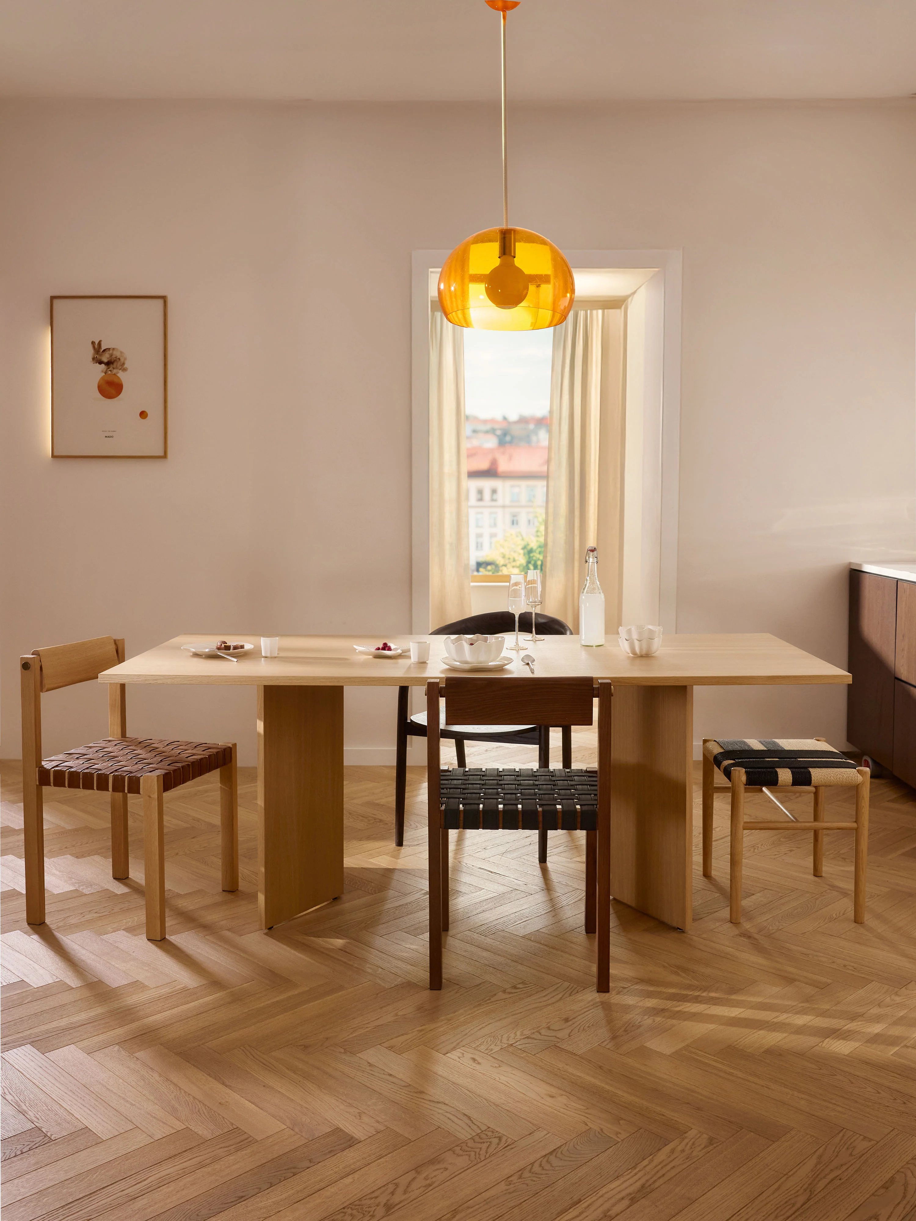 Houten eettafel Toni, in verschillende formaten
