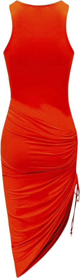 OW Collection HALTERNECK Ruched Dress Ow red