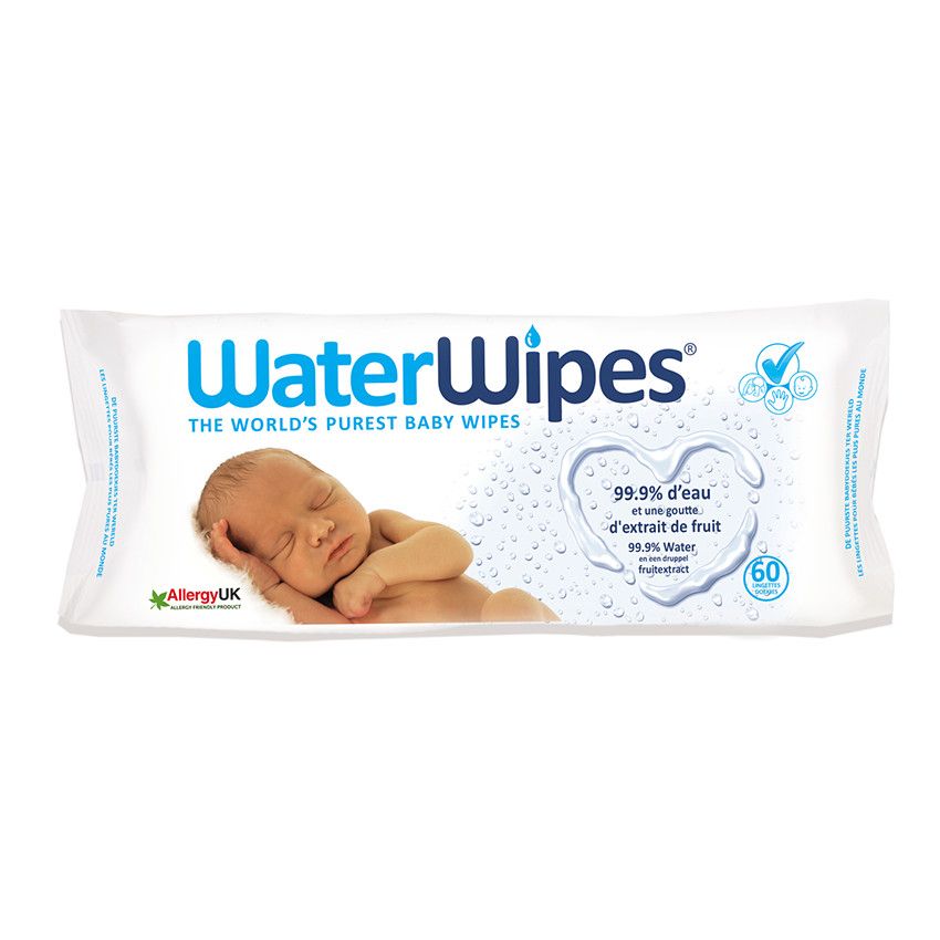 Lingettes naturelles pour bébé x60 - Doré