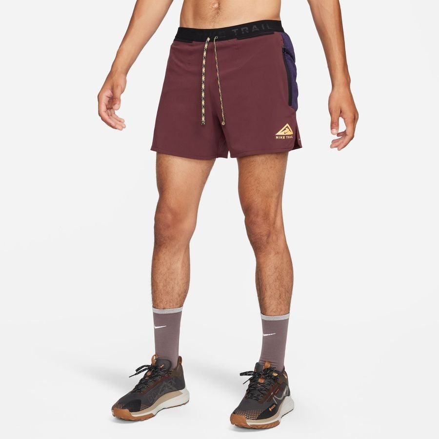 Nike Short Running Dri-FIT Second Sunrise 5'' Brief - Bordeaux Foncé/Violet/Melon