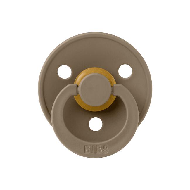 BIBS Fopspeen Two Pack Natuurlijk Rubber Ivory/Dark Oak Maat 1