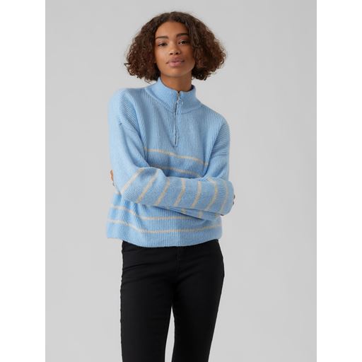 Vero Moda Olina Striktrøje, Blue Bell, XL