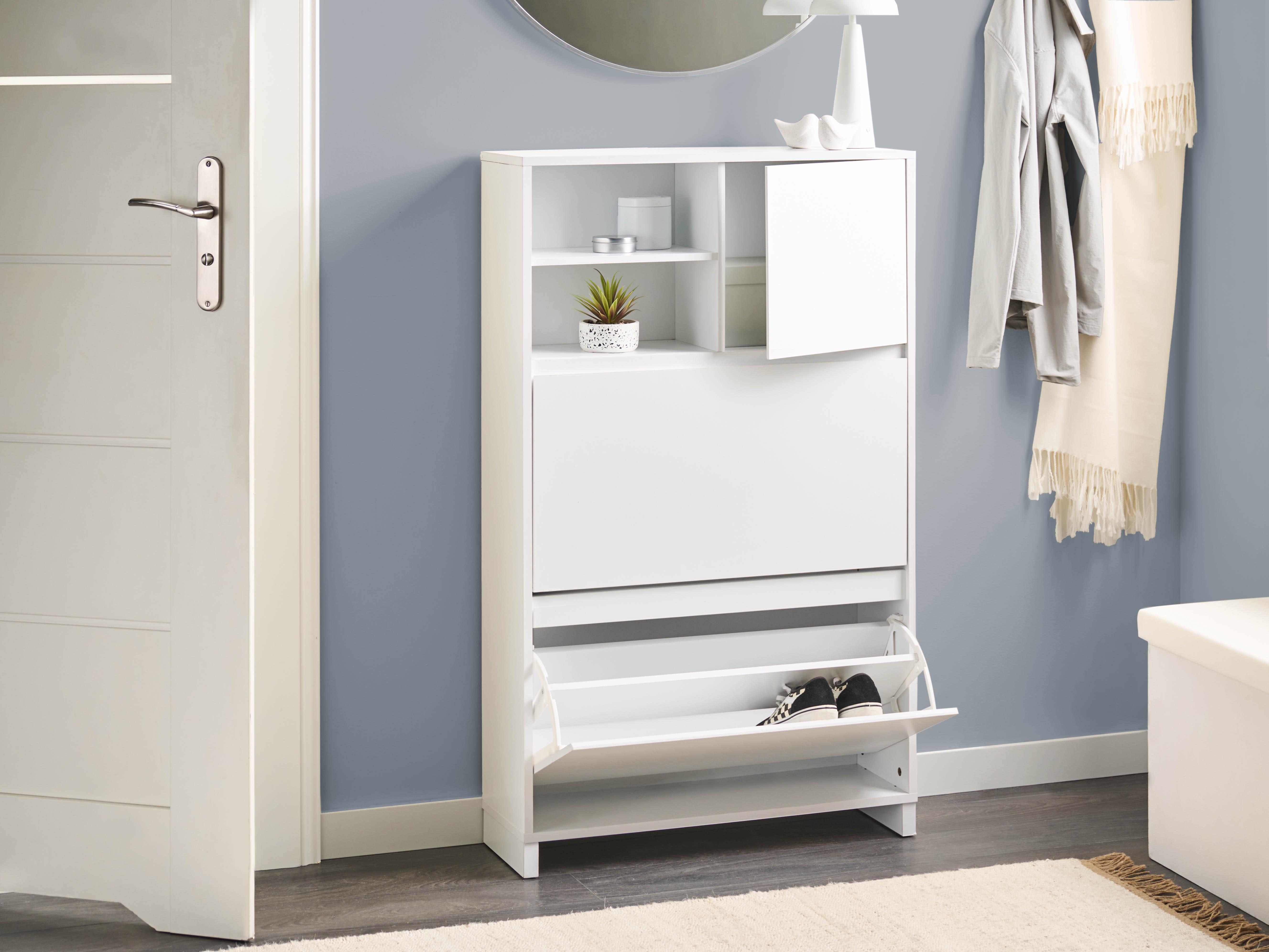 Schoenenkast COBAR Wit