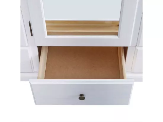 Armoire 3 Portes & 3 Tiroirs Bois 