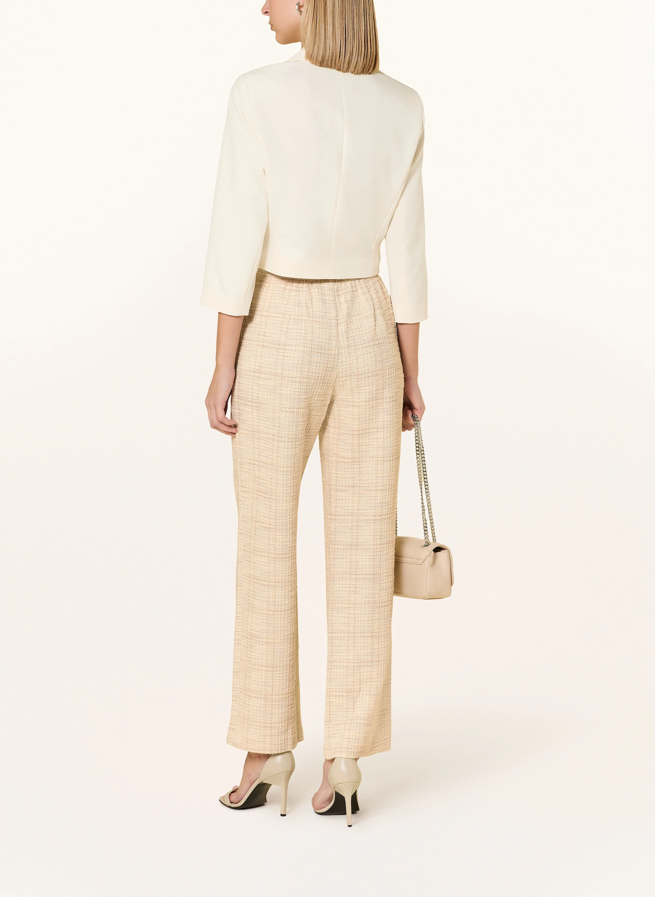 s.Oliver BLACK LABEL Marlenehose aus Bouclé
