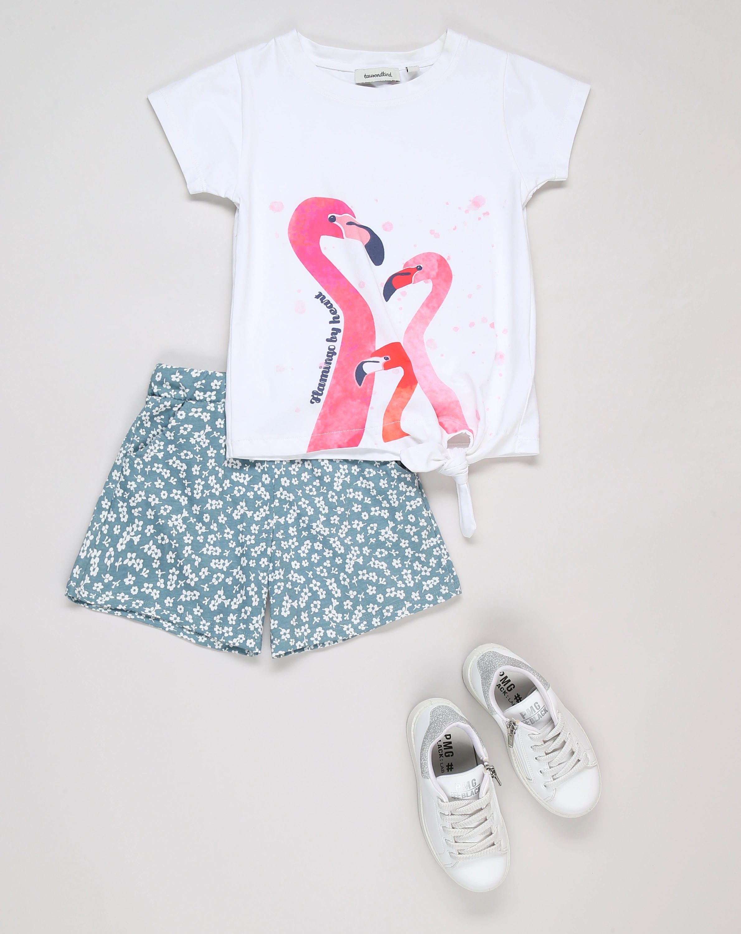 T-Shirt FLAMINGO in weiß