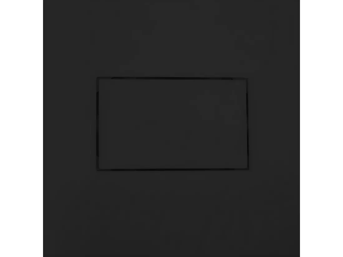 Receveur de douche 70 x 120 cm extra plat PIATTO en SoliCast® surface ardoisée noir