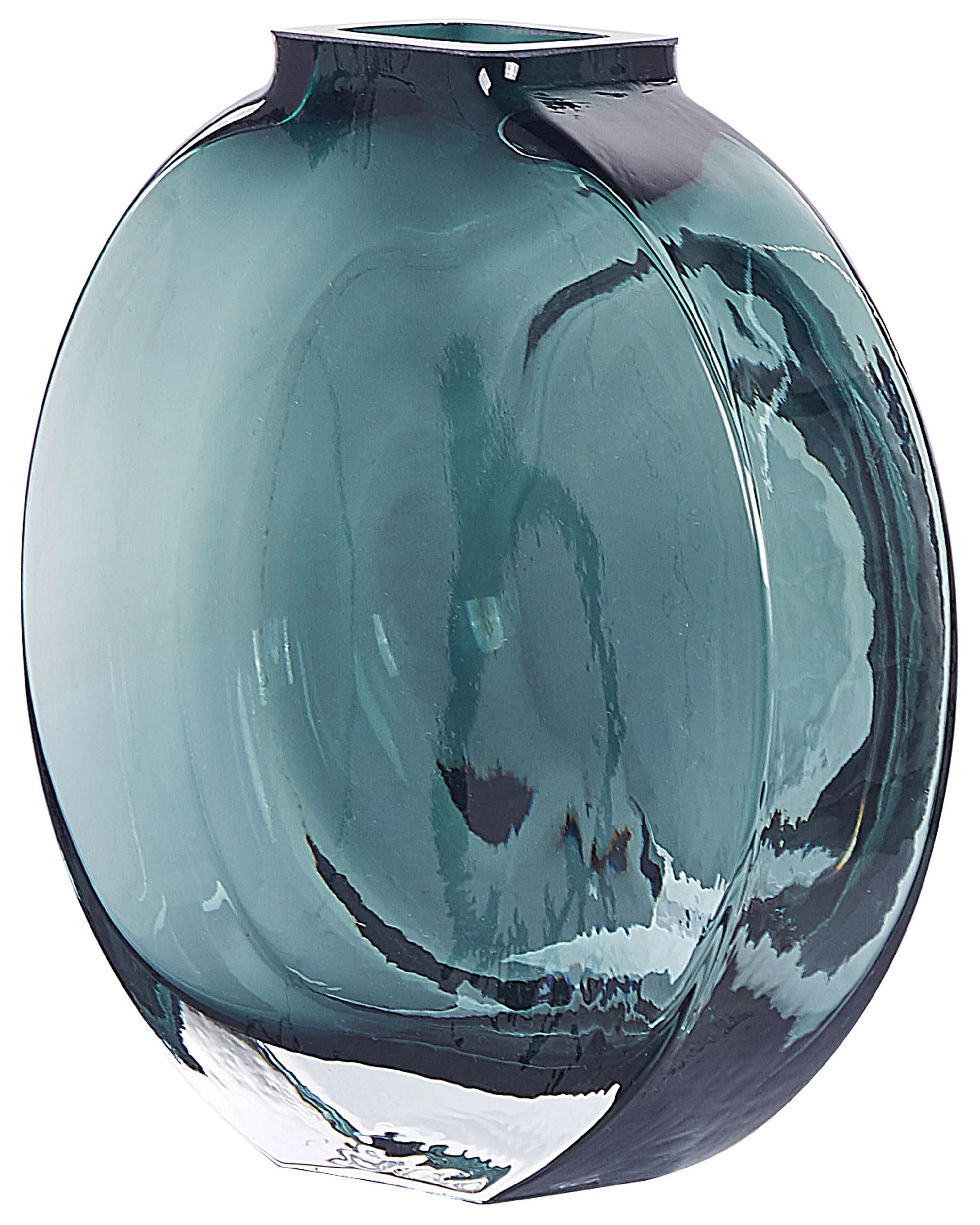 Bloemenvaas KAPELI Glas 15 cm Turquoise