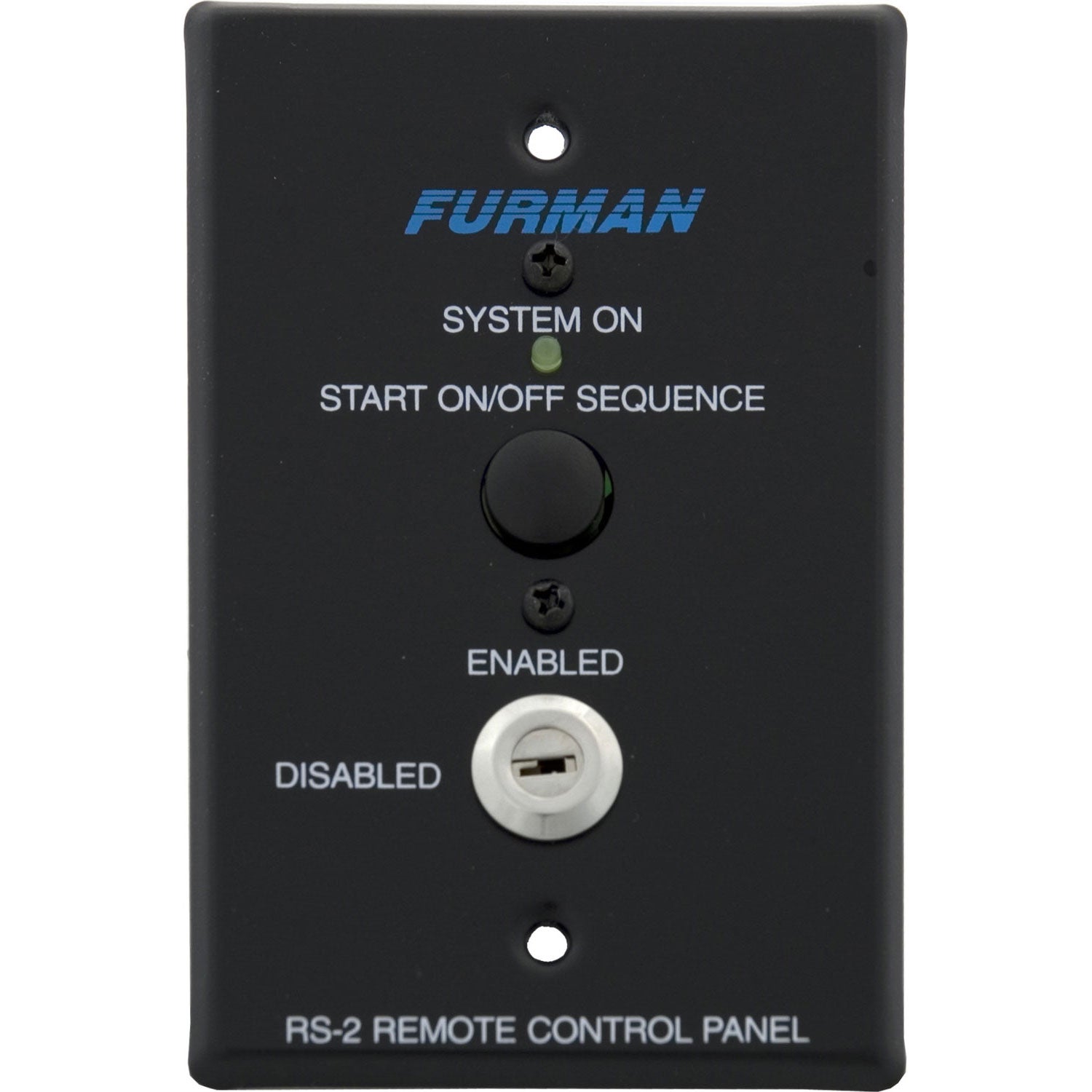 Furman RS-2 Remote System Control Panel aan/uit-schakelaar met slot voor meerdere switches