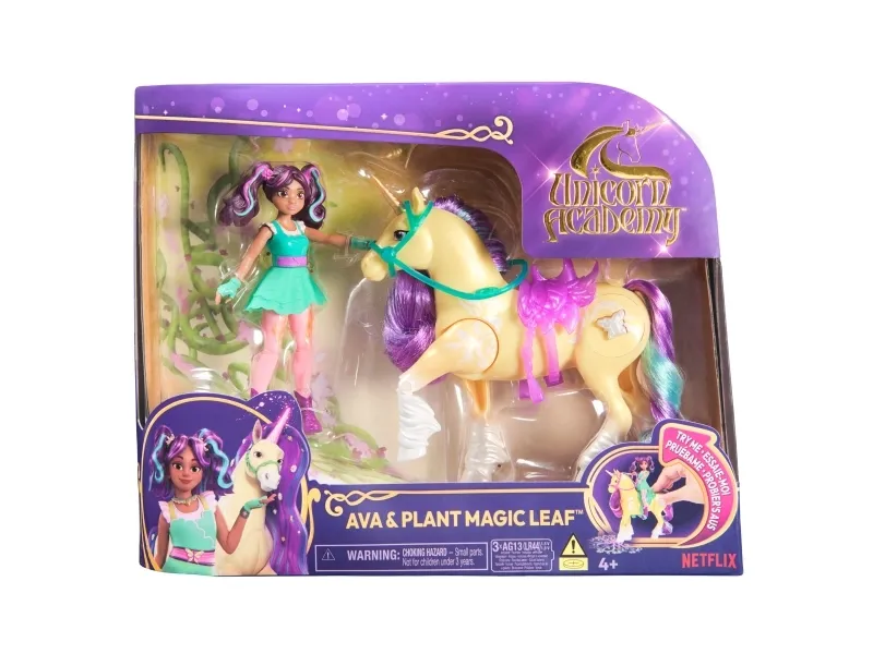 Unicorn Academy Doll Ava & Plant Magic Leaf