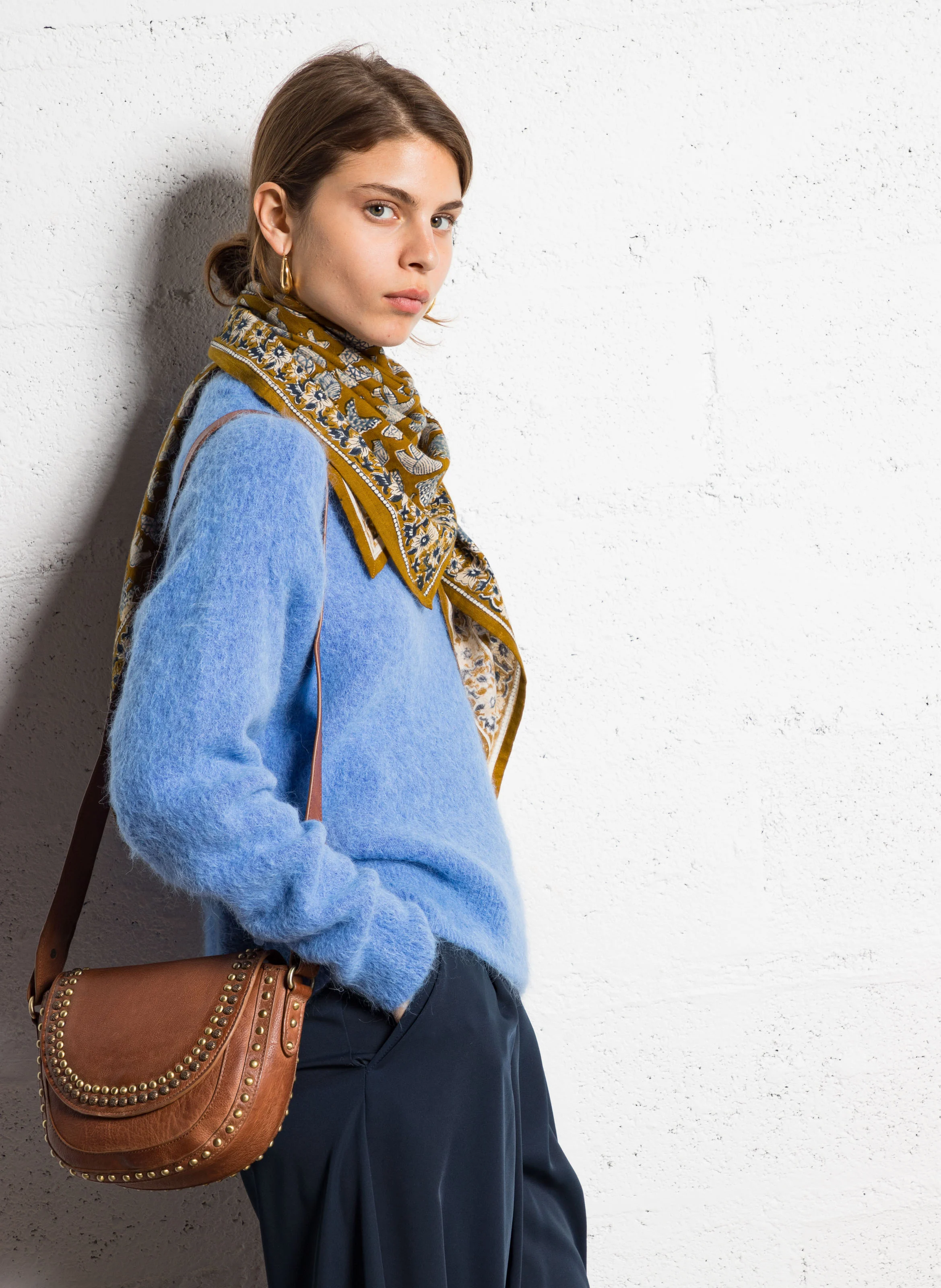 GASPARD MINI - Sac bandoulière en cuir | Beige