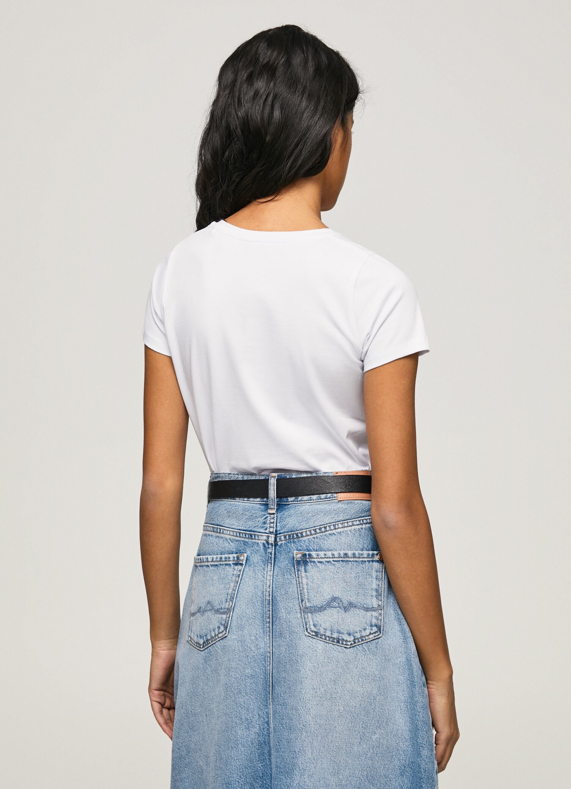 CAMISETA LYCRA LOGO ESTAMPADO - white