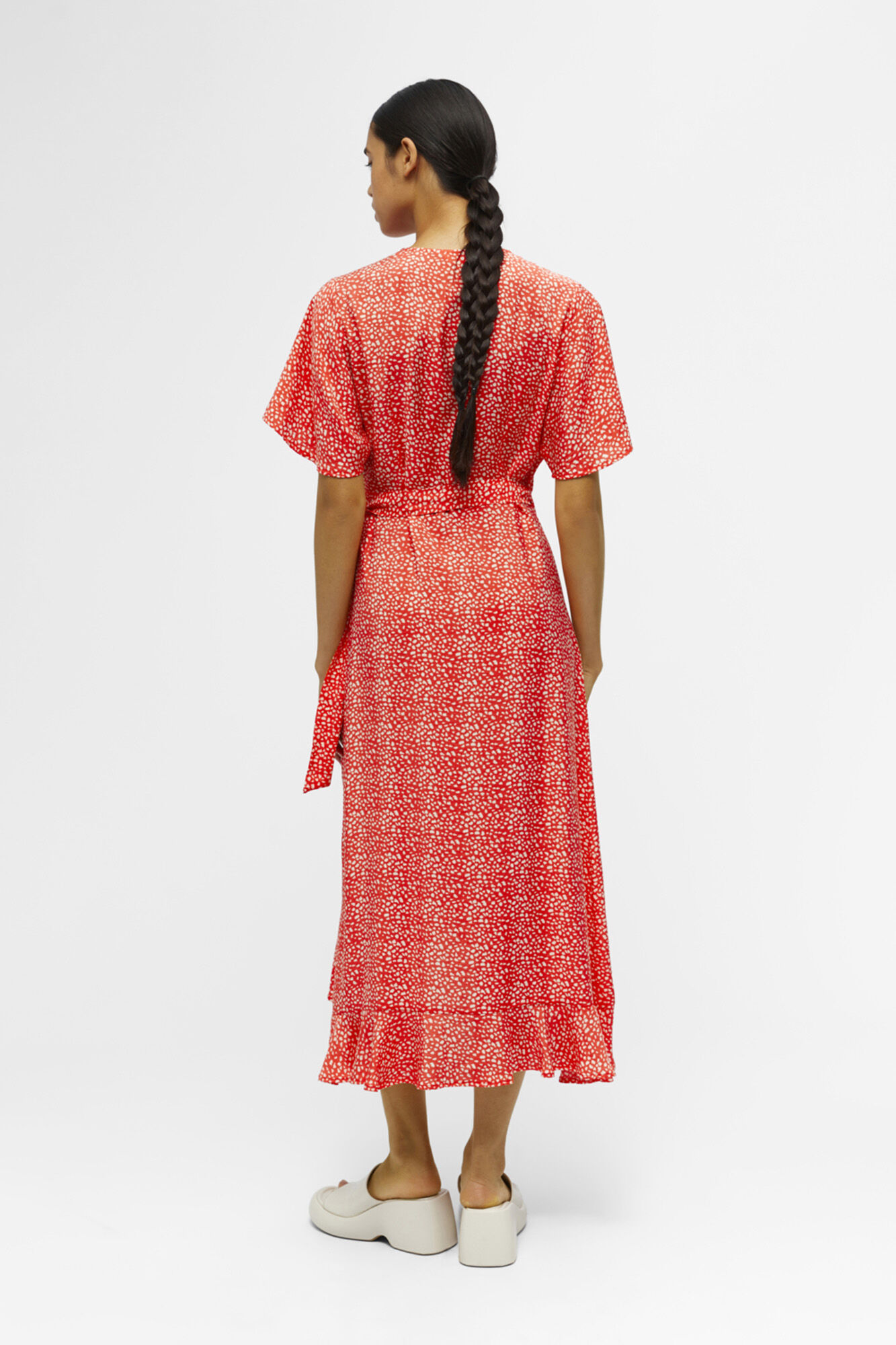 Vestido longo Ecovero - Laranja