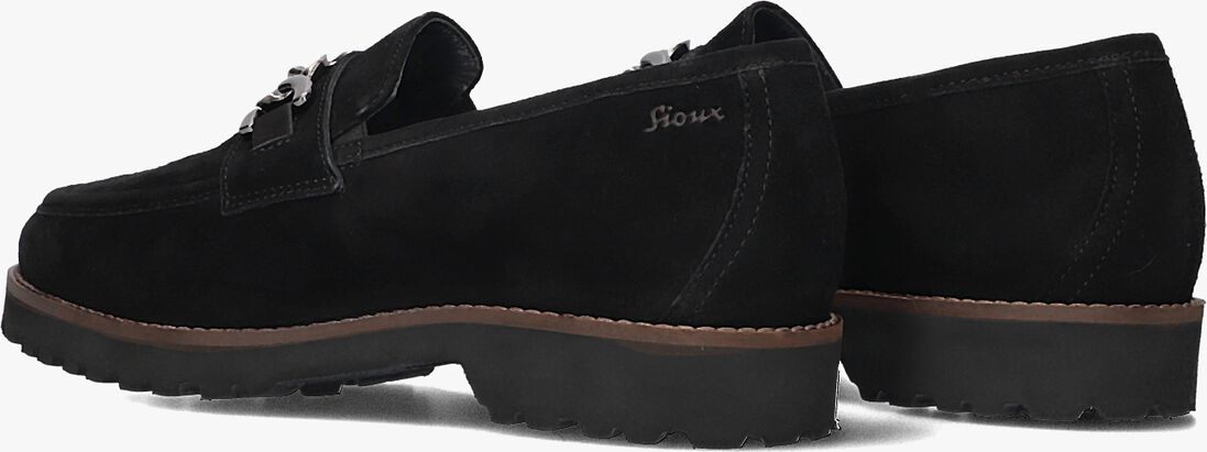 zwarte sioux loafers meredith