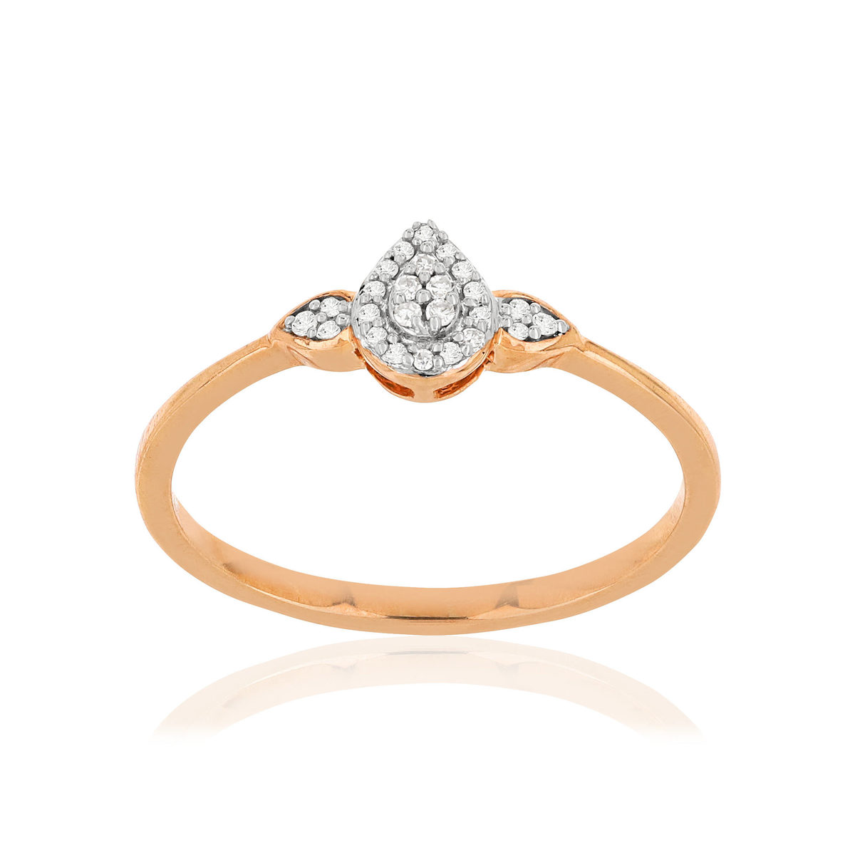 Bague MATY Or rose 375 Diamants