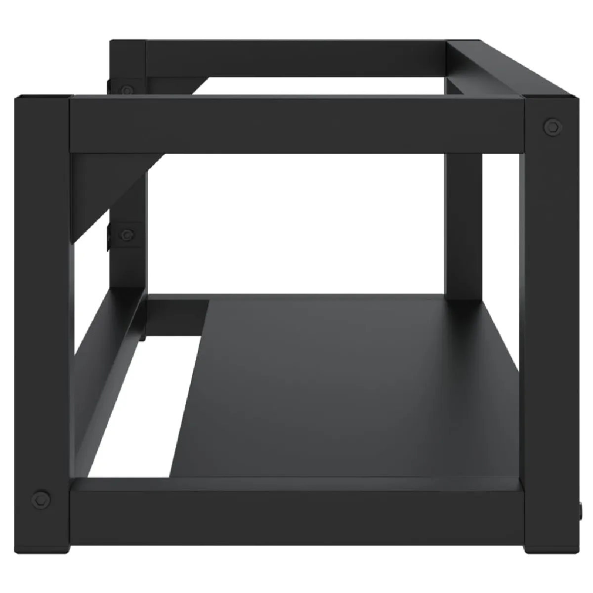 Helloshop26 Cadre de lavabo mural - Fer - 79 cm - Noir