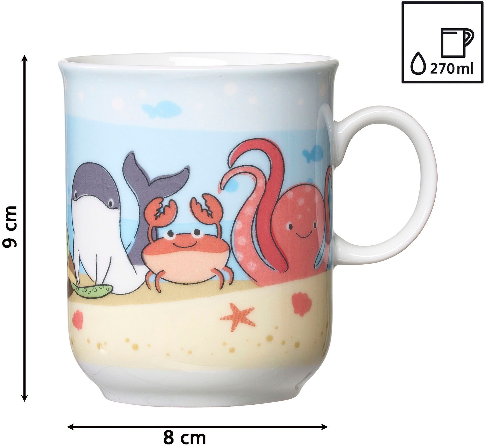 Ritzenhoff & Breker Kindergeschirr-Set »Unterwasserwelt« im dekorativen Geschenkkarton