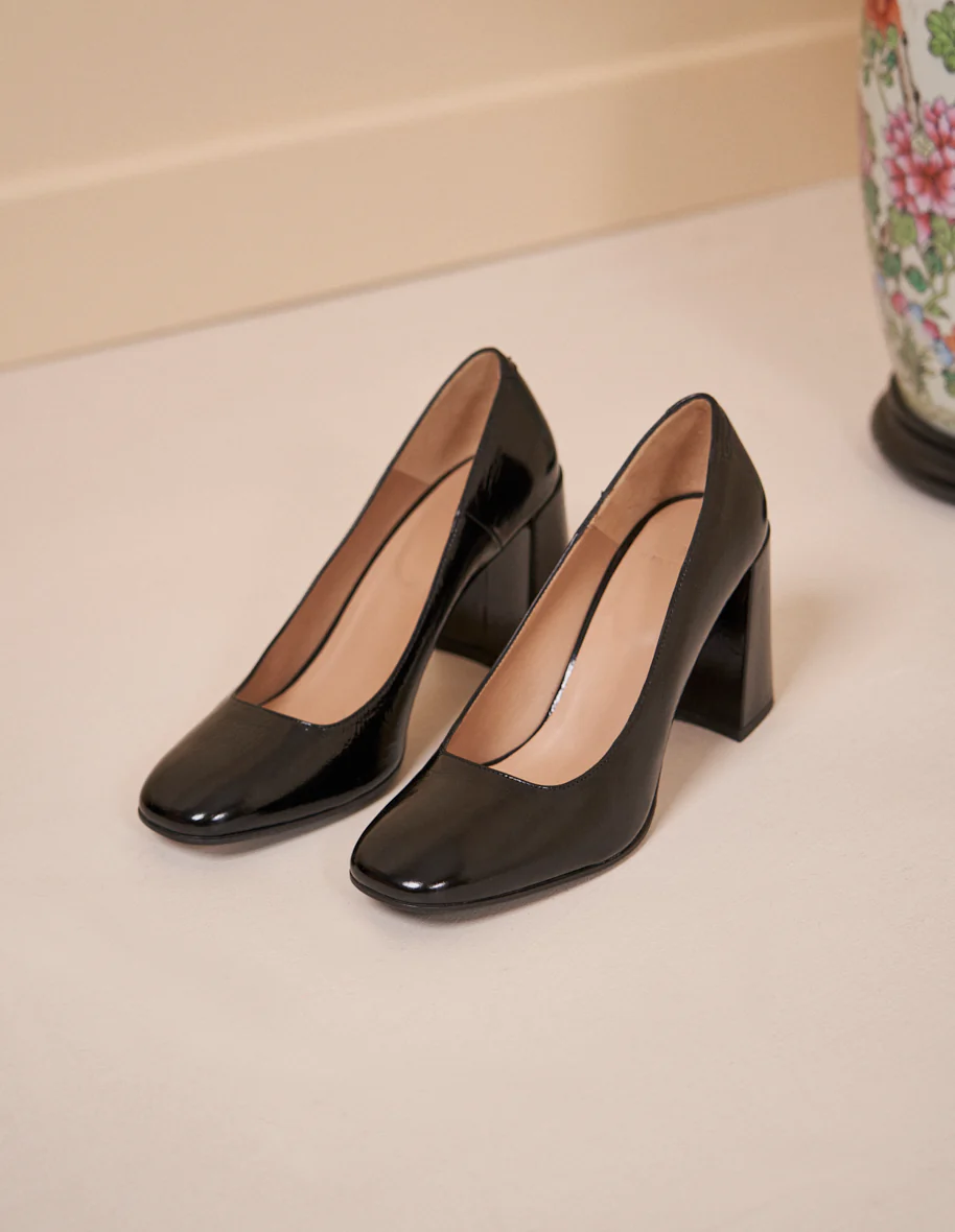 Escarpins Violette - Cuir naplak noir