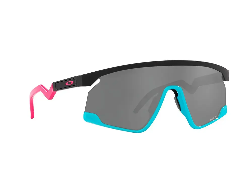 Oakley Bxtr Sport Zonnebril Prizm Black Lens Mat Zwart/Blauw/Roze