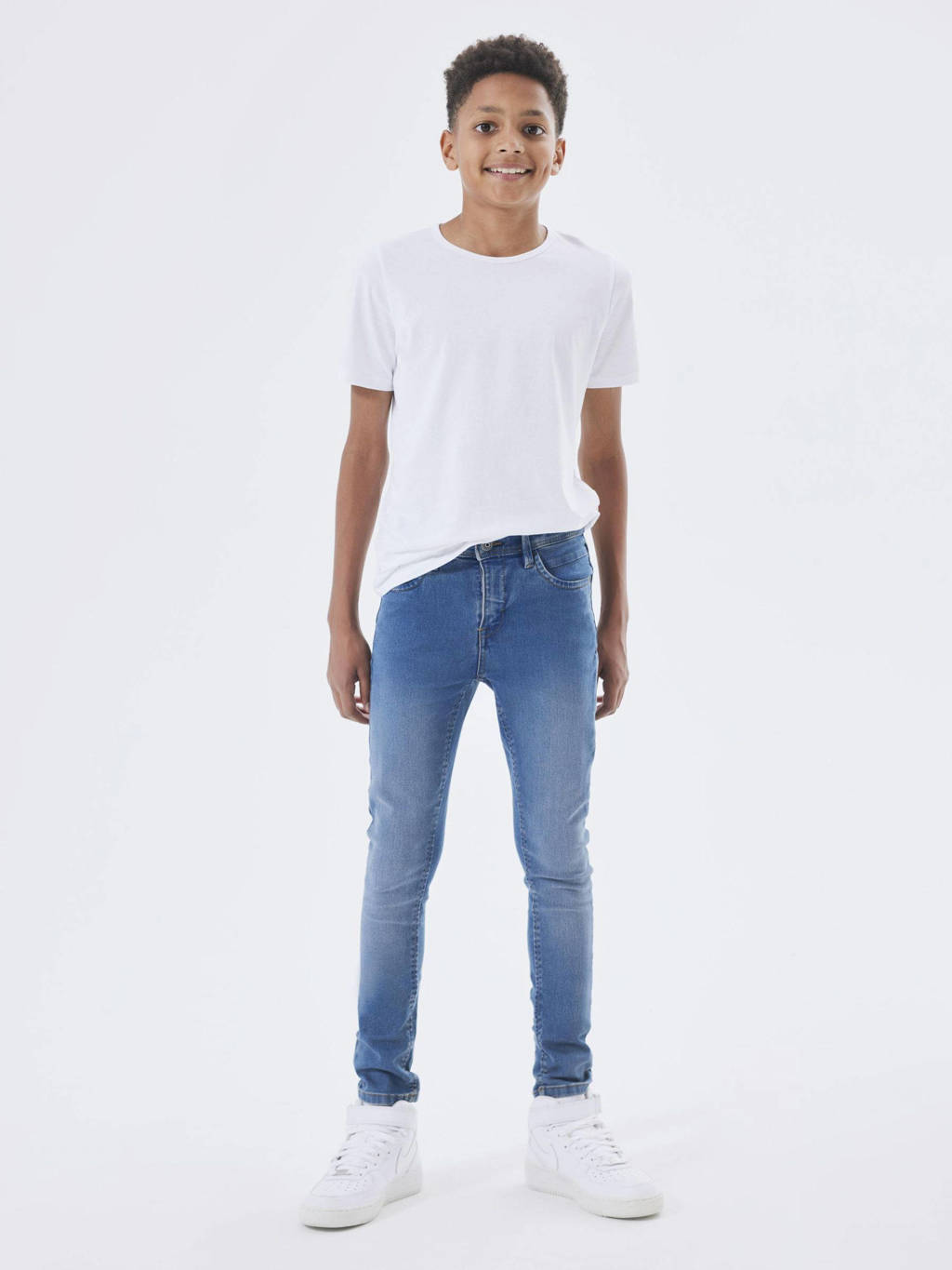 NAME IT slim fit jeans NKMSILAS medium blue denim