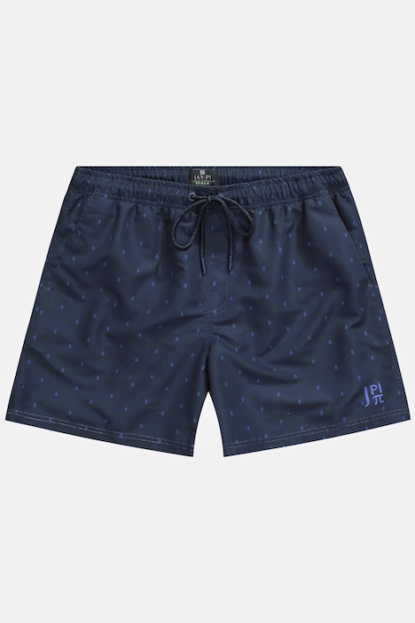 JAY-PI Badeshorts, Beachwear, Elastikbund, Minimal Print