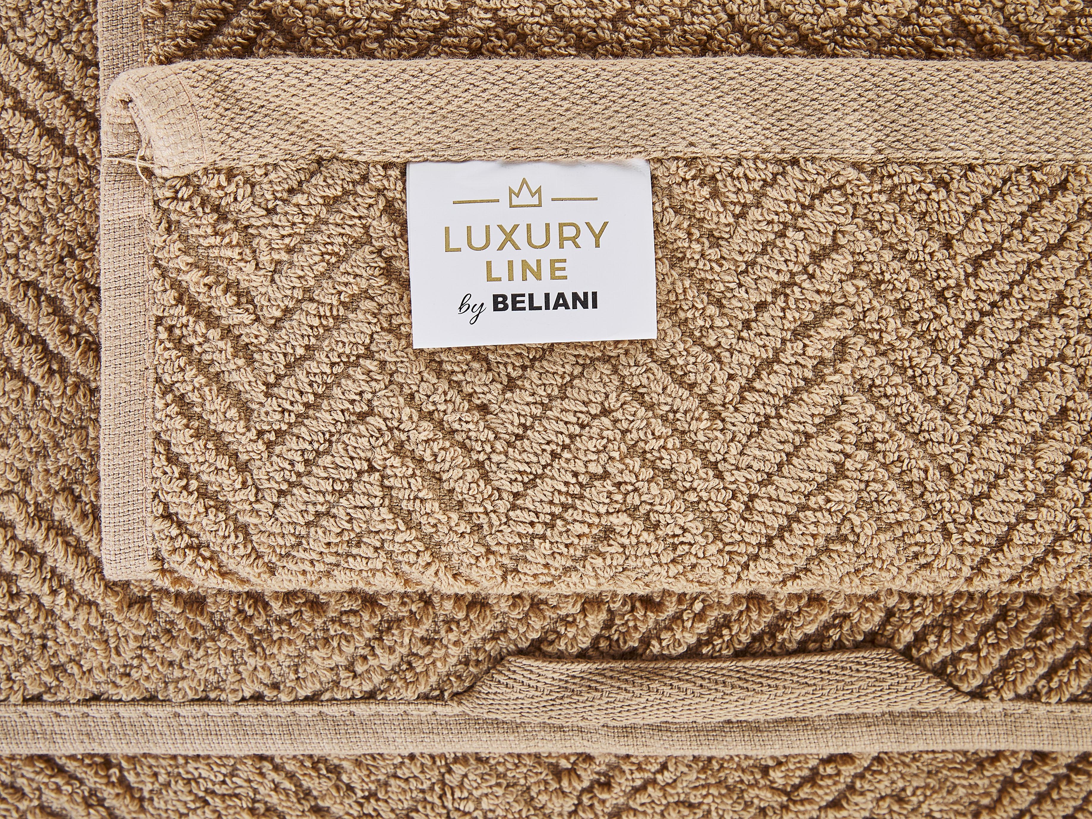 9-delige handdoekset MITIARO Badstof Zandbeige