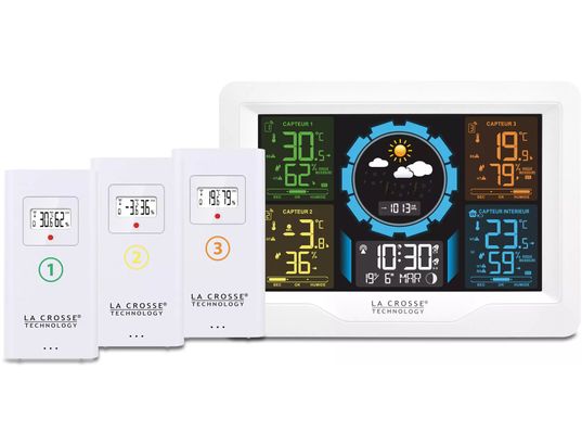 LA CROSSE TECH - Station météo WS6304 Blanc
