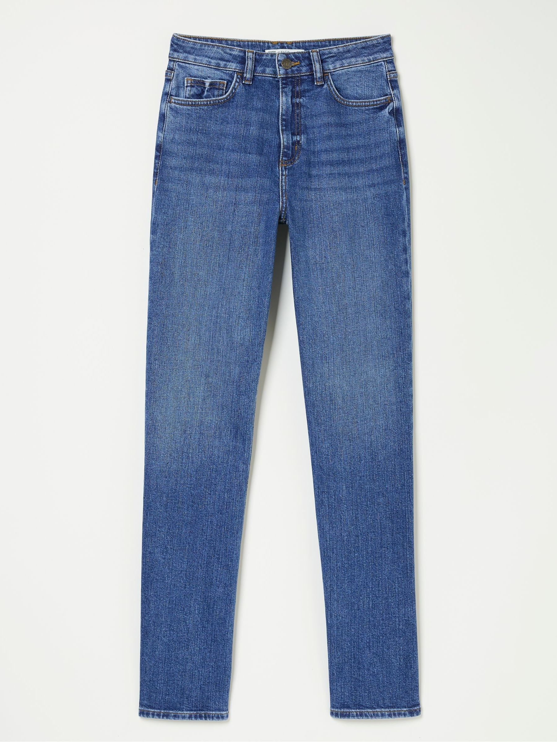 Blauwe denim - FatFace Comfort Straight Jeans