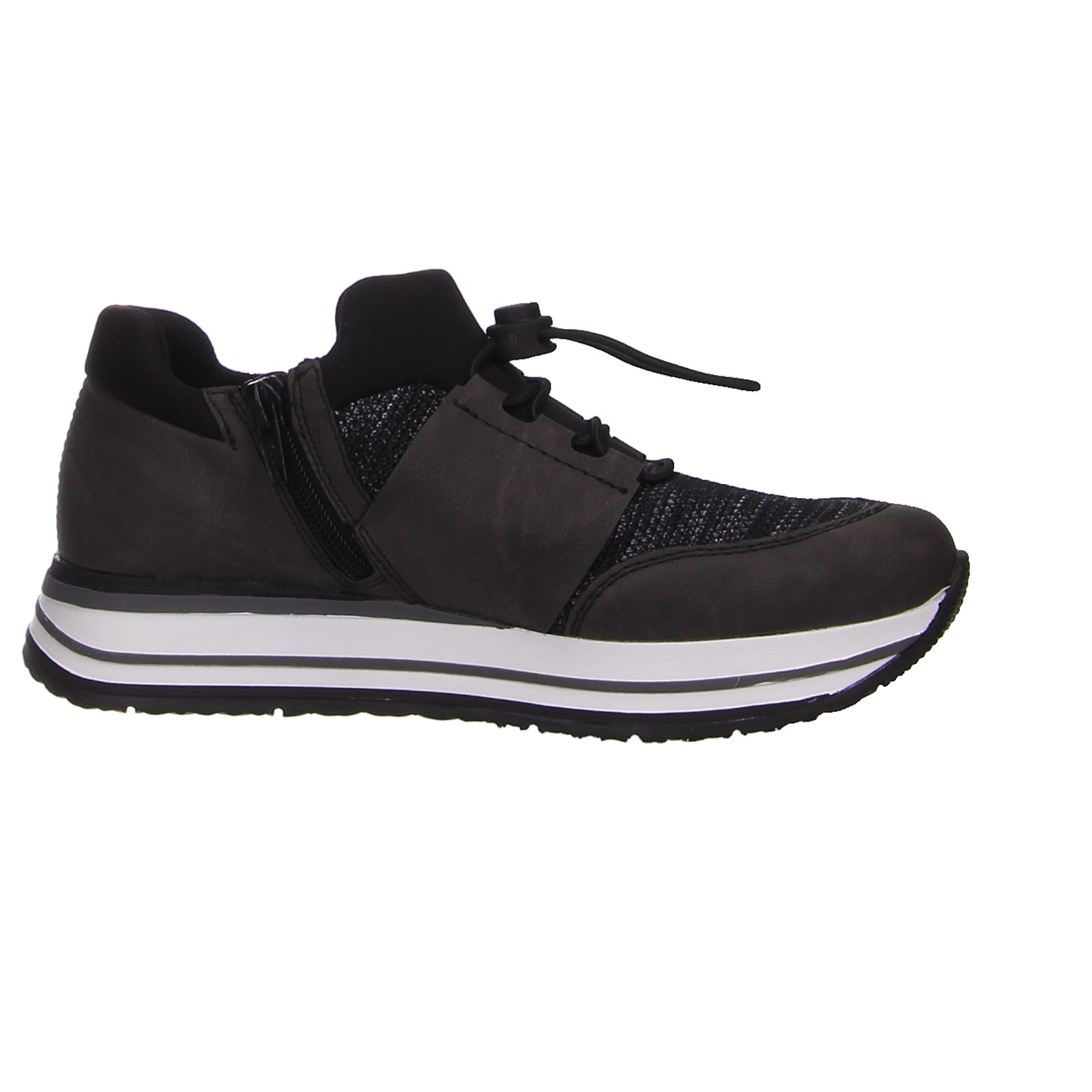 Rieker Schnürschuh grau grau