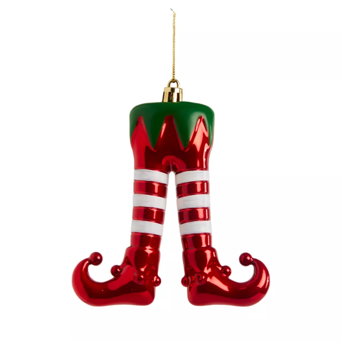 Suspension de Noël (H12 cm) Jambes de lutin farceur