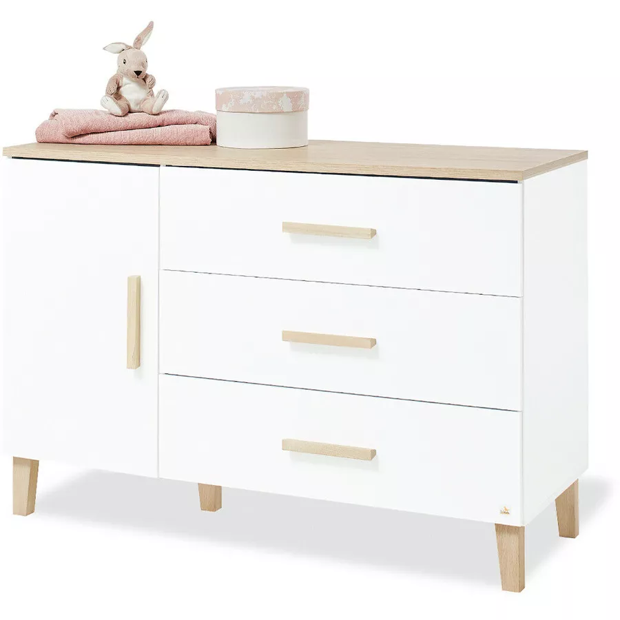 Pinolino Kinderzimmerset Lumi 2tlg. extrabreit mit Bett 60 x 120 cm