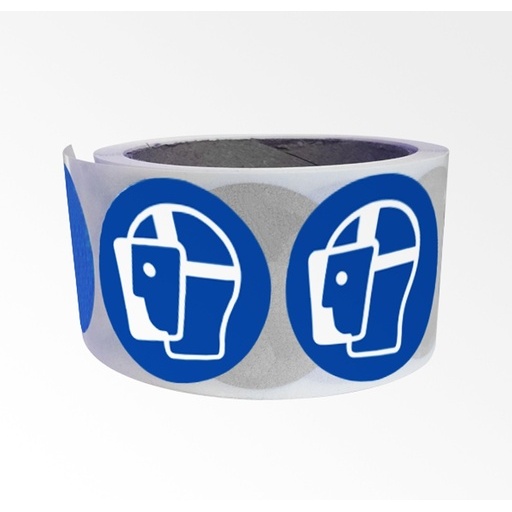 Rouleau de pictos - Visière de protection obligatoire - M013