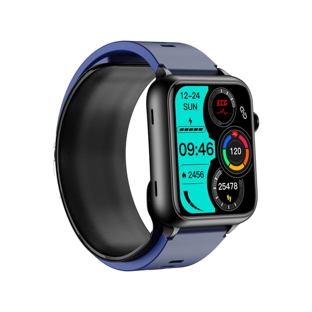 Smartwatch, 1,91 tommer skærm, blodtryk, puls, blodiltning Mørkeblå