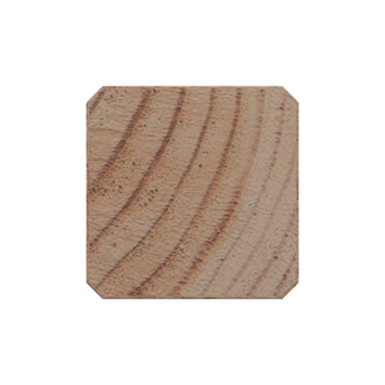 Tuinpaal vierkant Douglas ca. 6,5 x 6,5 cm, lengte ca. 180 cm