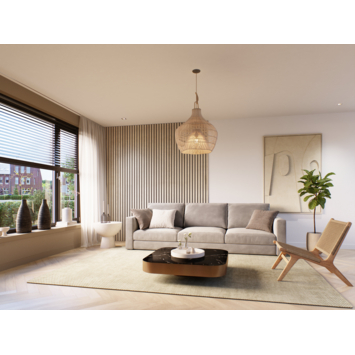 Kleurstaal lattenwand Decowall Advanced natuur eiken 18x30 cm